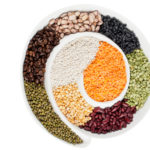 top view image of assorted beans in circular bowl