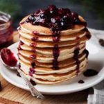 Atkins Coconut & Vanilla Bean Pikelets with a Buttery Berry Coulis