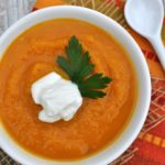 • Roasted Pumpkin Garlic Soup