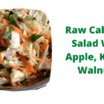 Raw Cabbage Salad With Apple, Kale & Walnuts